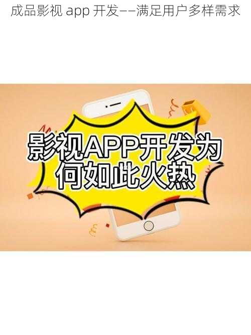 成品影视 app 开发——满足用户多样需求